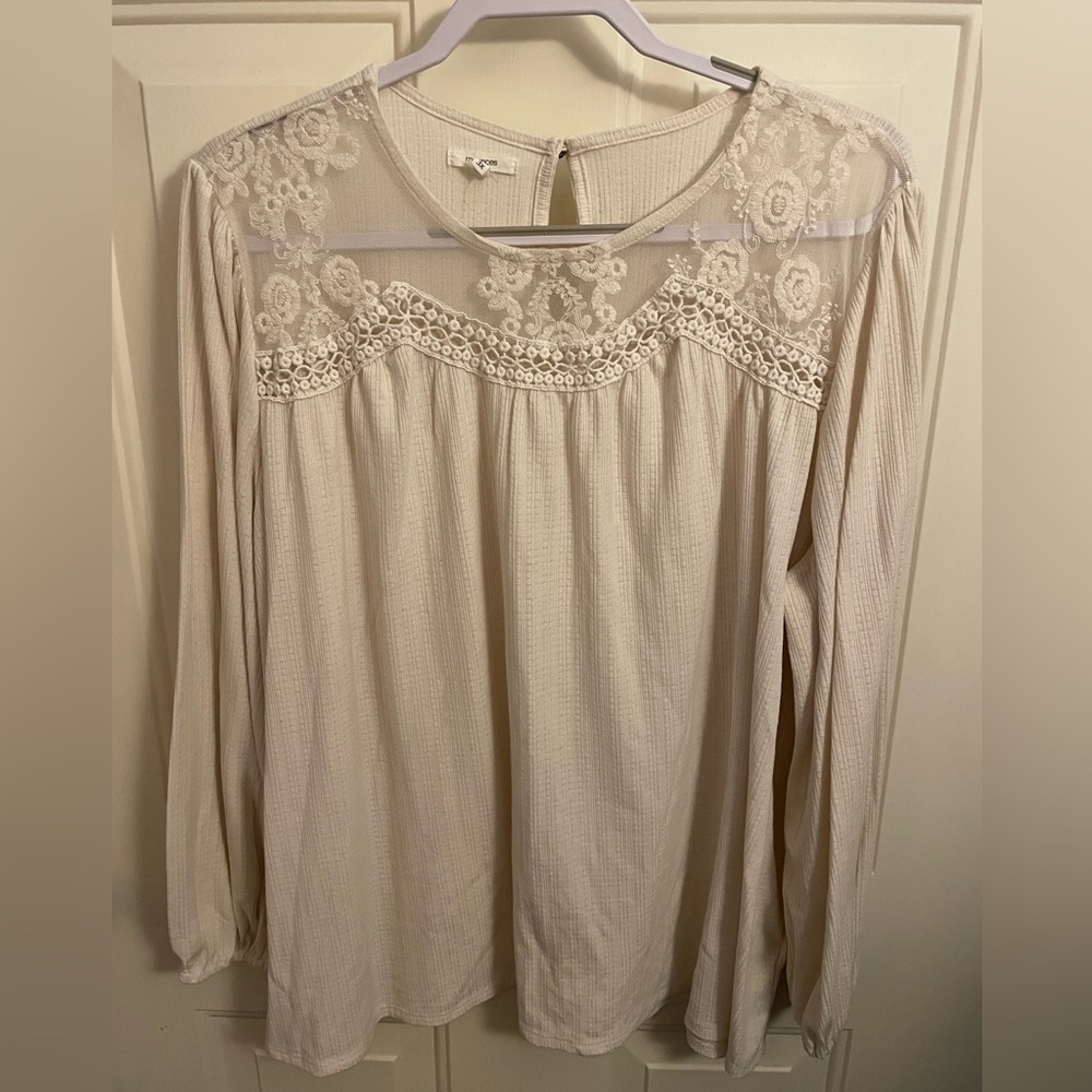 Women’s Plus Lace Detail Blouse